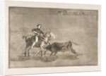 Plate 22 from the 'Tauromaquia':Manly courage of the celebrated Pajuelera in [the ring] at…, 1816 by Francisco Goya