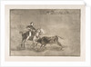 Plate 22 from the 'Tauromaquia':Manly courage of the celebrated Pajuelera in [the ring] at…, 1816 by Francisco Goya