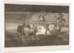 Plate 31 of the 'Tauromaquia': Banderillas with firecrackers., 1816 by Francisco Goya