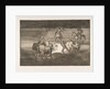 Plate 31 of the 'Tauromaquia': Banderillas with firecrackers., 1816 by Francisco Goya
