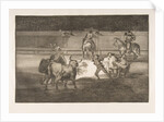 Plate 31 of the 'Tauromaquia': Banderillas with firecrackers., 1816 by Francisco Goya