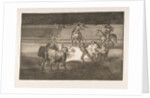 Plate 31 of the 'Tauromaquia': Banderillas with firecrackers., 1816 by Francisco Goya