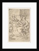 The Holy Family with Scriptural Scene in Background by Guido Reni