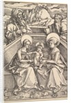 The Holy Family with St. Anna and St. Joachim by Hans Baldung