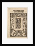 Title Border with Man in Armor in Center, 1513 by Hans Baldung