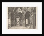 Perspective view of the interior of a hall, with cross-vault decorated with grot…, Published 1601 by Johannes van Doetecum I/Lucas van Doetecum