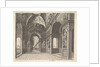 Perspective view of the interior of a hall, with cross-vault decorated with grot…, Published 1601 by Johannes van Doetecum I/Lucas van Doetecum