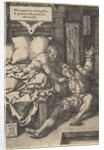 Judge Herkinbald Cutting the Throat of his Nephew, 1553 by Heinrich Aldegrever