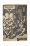 Judge Herkinbald Cutting the Throat of his Nephew, 1553 by Heinrich Aldegrever