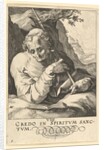 St. Matthew, from Christ, the Apostles and St. Paul with the Creed, ca. 1589 by Hendrik Goltzius