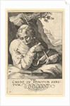 St. Matthew, from Christ, the Apostles and St. Paul with the Creed, ca. 1589 by Hendrik Goltzius