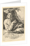 St. Matthew, from Christ, the Apostles and St. Paul with the Creed, ca. 1589 by Hendrik Goltzius