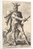 Mucius Scaevola, from the series The Roman Heroes, 1586 by Hendrik Goltzius
