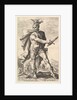 Mucius Scaevola, from the series The Roman Heroes, 1586 by Hendrik Goltzius