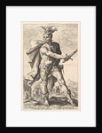 Mucius Scaevola, from the series The Roman Heroes, 1586 by Hendrik Goltzius