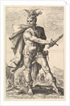 Mucius Scaevola, from the series The Roman Heroes, 1586 by Hendrik Goltzius