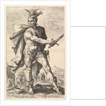 Mucius Scaevola, from the series The Roman Heroes, 1586 by Hendrik Goltzius