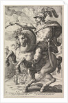 Marcus Curtius, from the series The Roman Heroes, 1586 by Hendrik Goltzius