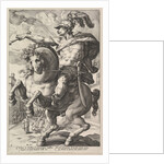 Marcus Curtius, from the series The Roman Heroes, 1586 by Hendrik Goltzius