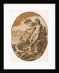 Tethys reclining in a giant shell chariot pulled by two sea creatures, 1588-90 by Hendrik Goltzius