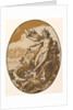 Tethys reclining in a giant shell chariot pulled by two sea creatures, 1588-90 by Hendrik Goltzius