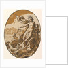 Tethys reclining in a giant shell chariot pulled by two sea creatures, 1588-90 by Hendrik Goltzius