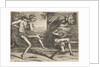 Two Fools Dancing from Two and Three Fools of the Carnival, 1642 by Hendrick Hondius I