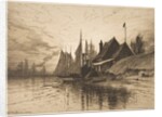 Evening, New York Harbor, 1884 by Henry Farrer