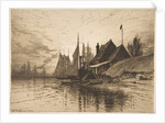 Evening, New York Harbor, 1884 by Henry Farrer