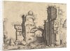 View of ruins, possibly the Baths of Caracalla, from the series 'The Small book of Roman r…, 1561 by Johannes van Doetecum I/Lucas van Doetecum