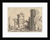 View of ruins, possibly the Baths of Caracalla, from the series 'The Small book of Roman r…, 1561 by Johannes van Doetecum I/Lucas van Doetecum