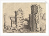 View of ruins, possibly the Baths of Caracalla, from the series 'The Small book of Roman r…, 1561 by Johannes van Doetecum I/Lucas van Doetecum