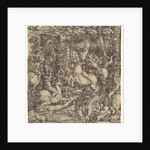 Battle between cavalry and infantry in a wood, 16th century by Hieronymus Hopfer
