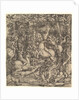 Battle between cavalry and infantry in a wood, 16th century by Hieronymus Hopfer