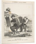 The landscape painters, the first copies nature, the second copies the first, from…, May 12, 1865 by Honore Daumier
