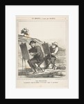 The landscape painters, the first copies nature, the second copies the first, from…, May 12, 1865 by Honore Daumier