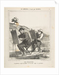 The landscape painters, the first copies nature, the second copies the first, from…, May 12, 1865 by Honore Daumier