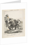 The landscape painters, the first copies nature, the second copies the first, from…, May 12, 1865 by Honore Daumier
