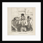 Walk-through of an influential critic, from 'Sketches from the Salon,' published …, June 24, 1865 by Honore Daumier