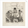 Walk-through of an influential critic, from 'Sketches from the Salon,' published …, June 24, 1865 by Honore Daumier