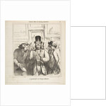 Walk-through of an influential critic, from 'Sketches from the Salon,' published …, June 24, 1865 by Honore Daumier