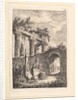 La Statue en Avant les Ruines by Hubert Robert