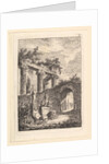 La Statue en Avant les Ruines by Hubert Robert