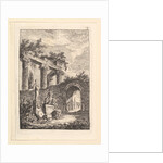 La Statue en Avant les Ruines by Hubert Robert
