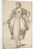 Gardener with a Basket on her Arm, from Hortulanae series, 1612-16 by Jacques Bellange