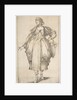 Gardener with a Basket on her Arm, from Hortulanae series, 1612-16 by Jacques Bellange