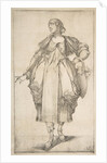 Gardener with a Basket on her Arm, from Hortulanae series, 1612-16 by Jacques Bellange