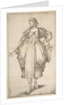 Gardener with a Basket on her Arm, from Hortulanae series, 1612-16 by Jacques Bellange