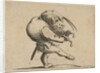 L'Homme Raclant un Gril en Guise de Violo by Jacques Callot