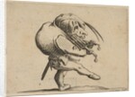 L'Homme Raclant un Gril en Guise de Violo by Jacques Callot